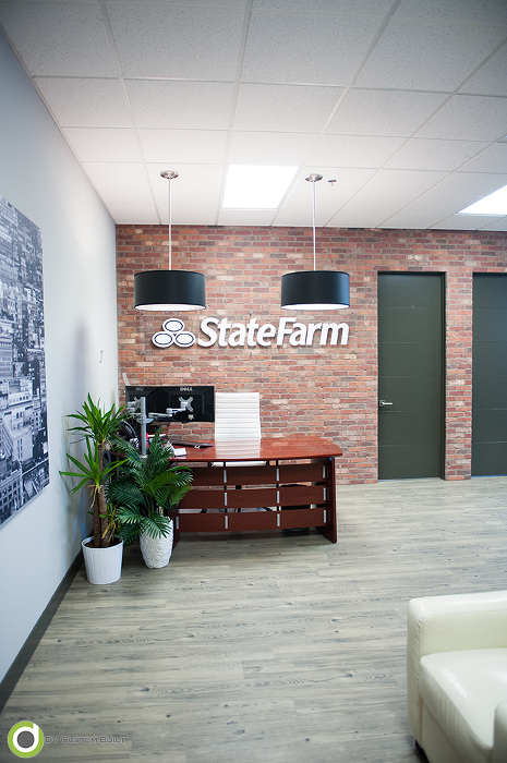 Office renovation with vinyl plank flooring